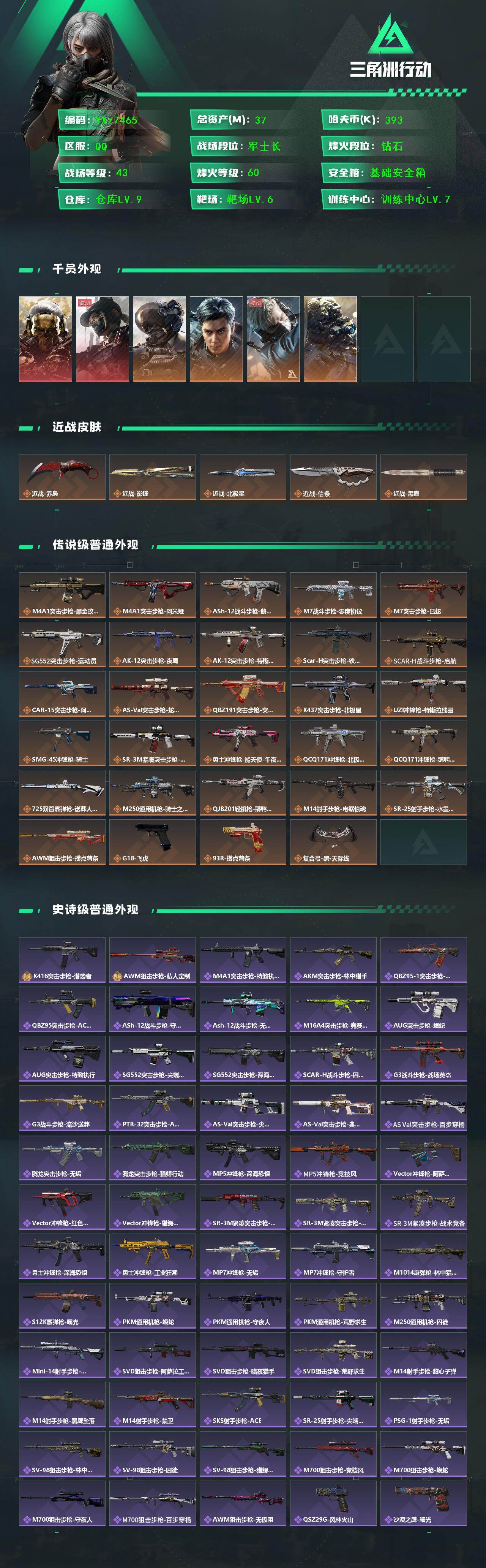 SJZCMW422942三角洲行动账号详情图2