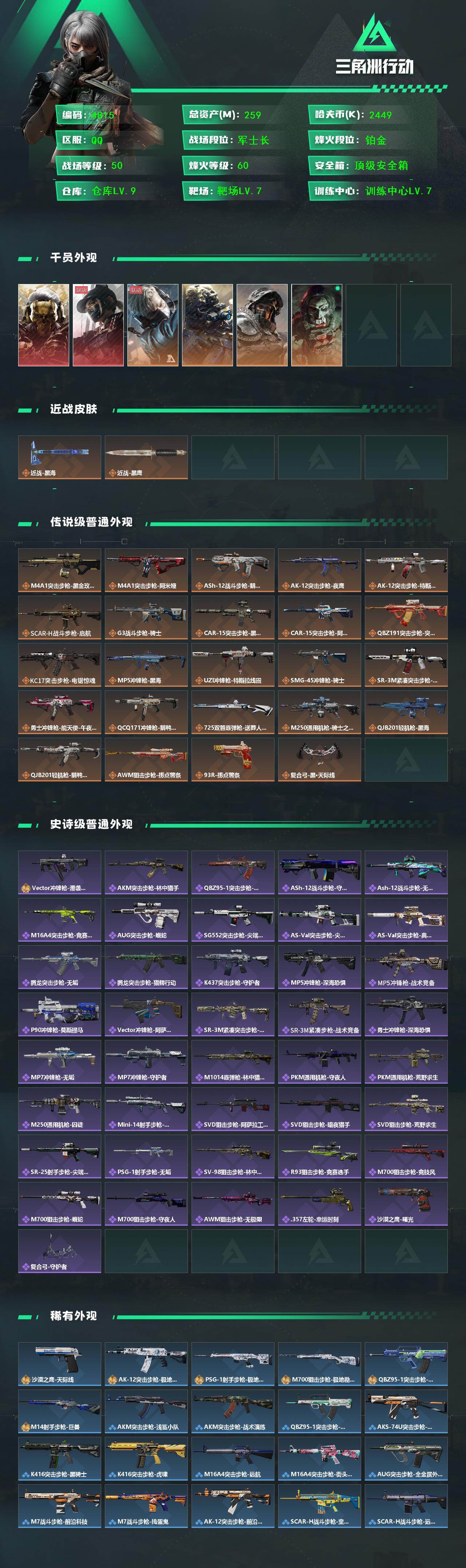 SJZCMW433539三角洲行动账号详情图2