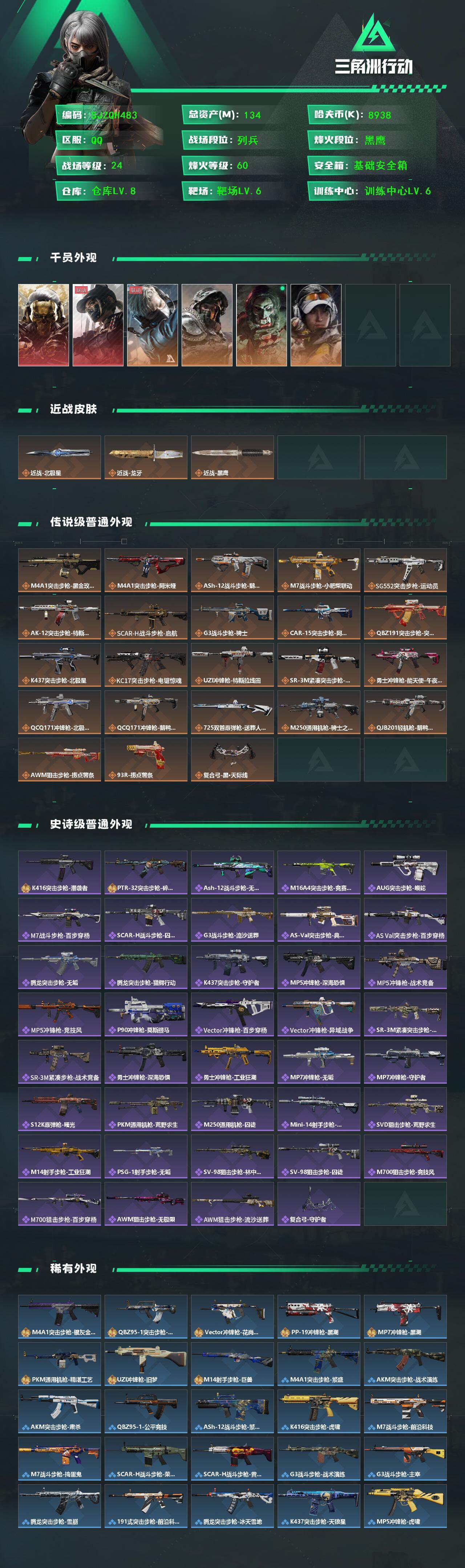 SJZEY421594三角洲行动账号详情图2