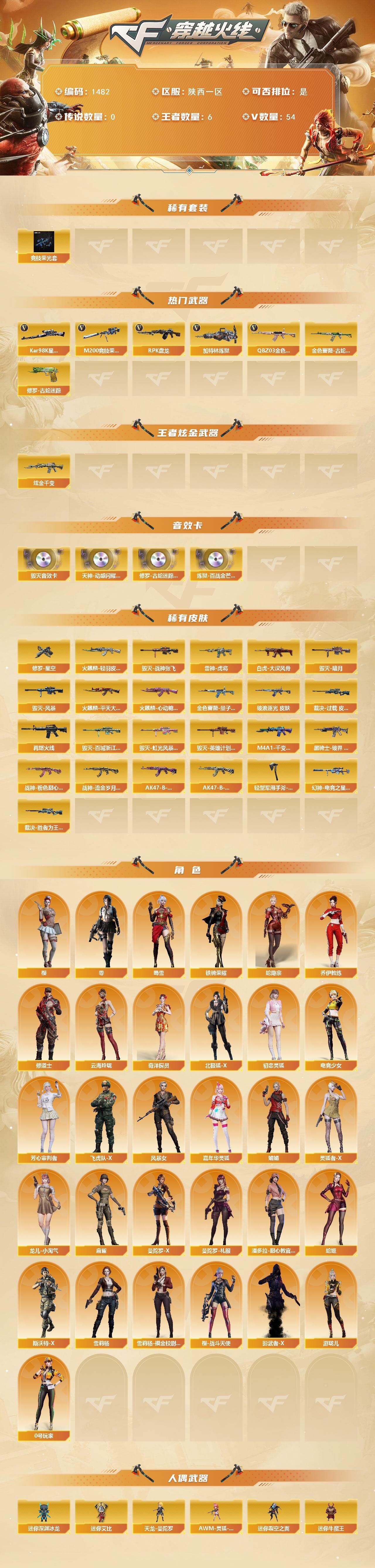 CFCMW421490穿越火线账号详情图2