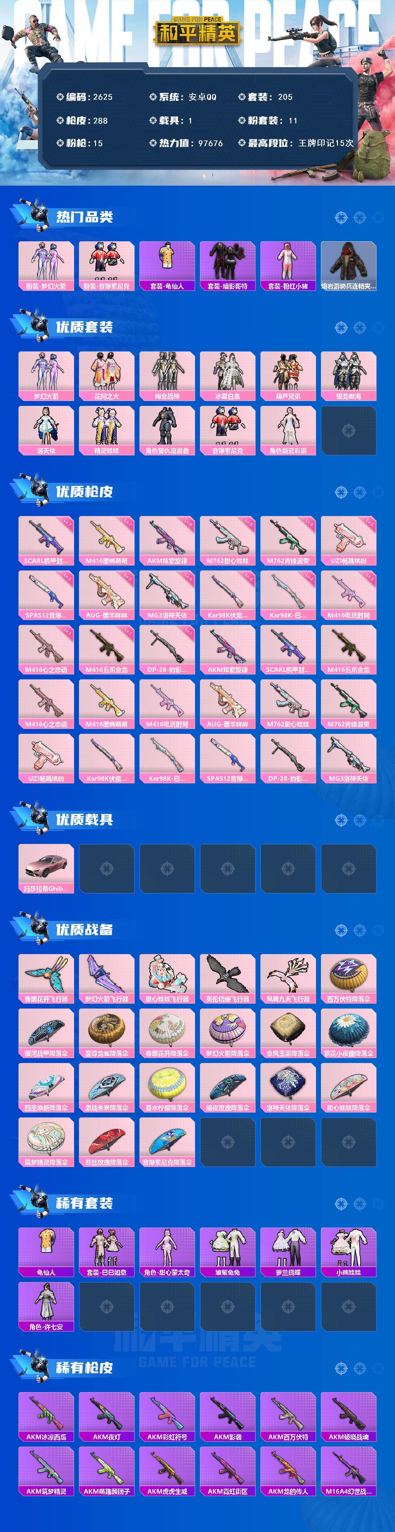 HPCMW464578和平精英账号详情图2