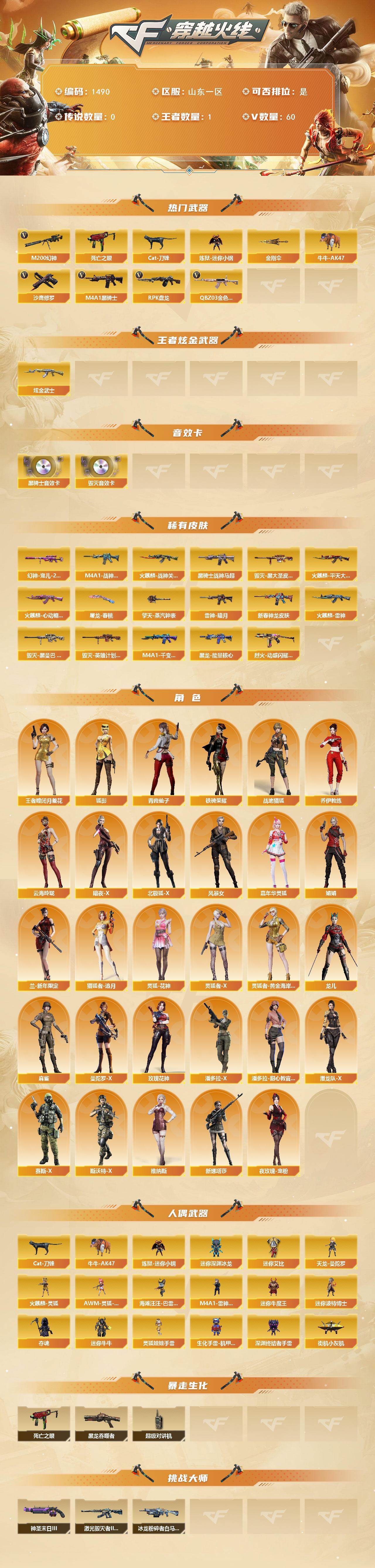 CFCMW421706穿越火线账号详情图2