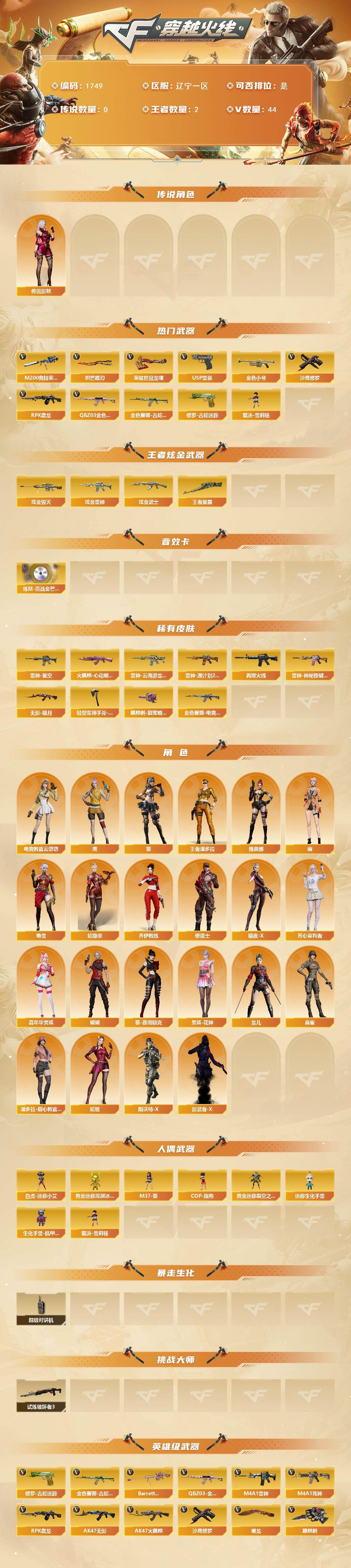 CFQM416319穿越火线账号详情图3