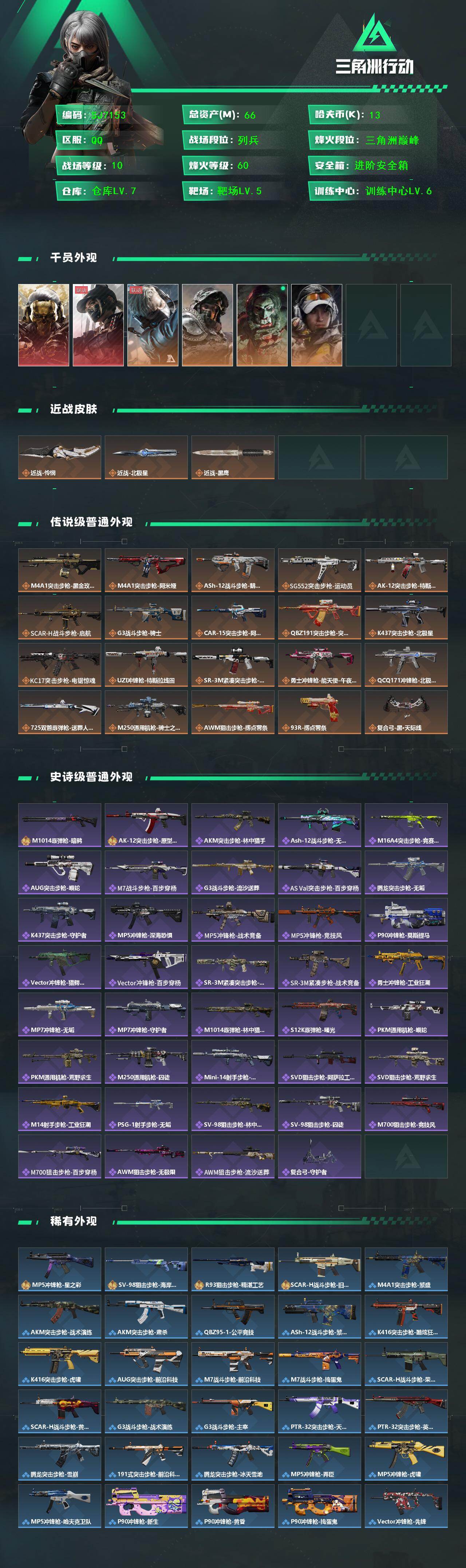 SJZEY422217三角洲行动账号详情图2