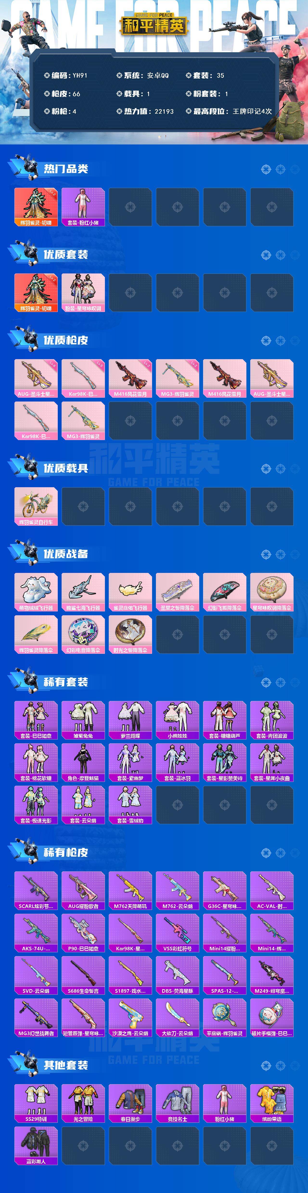 HPCMW450284和平精英账号详情图2