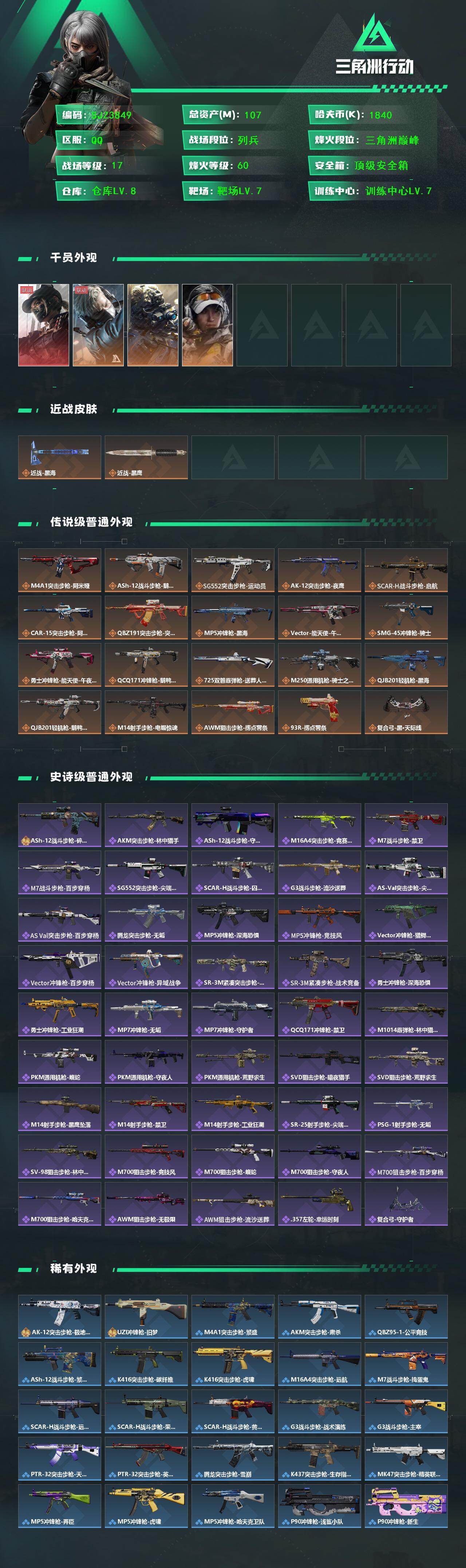 SJZEY422005三角洲行动账号详情图2