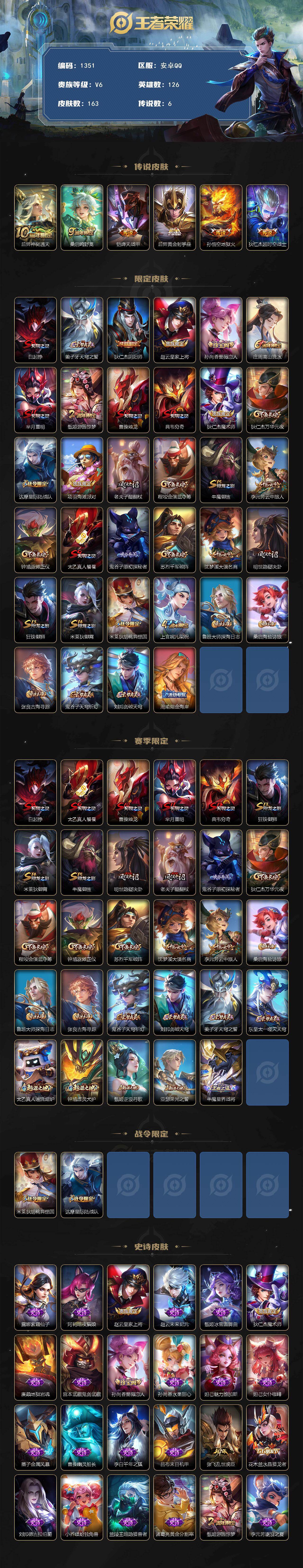 WZKG4131642王者荣耀账号详情图2