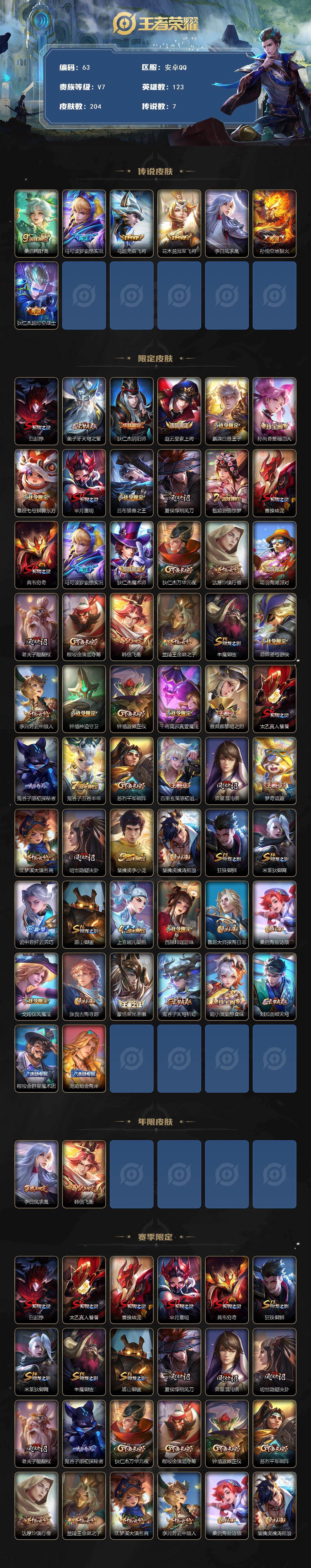 WZQYYX483795王者荣耀账号详情图2