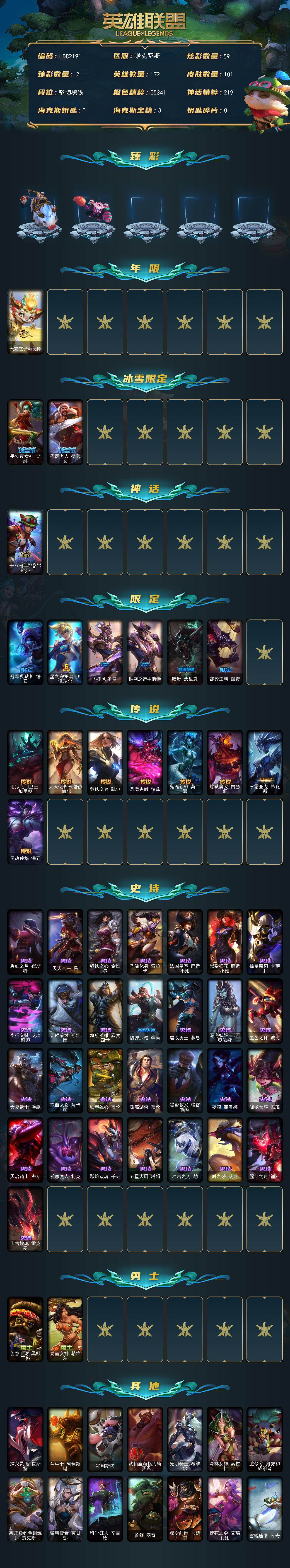 LOLEY48155英雄联盟账号详情图2