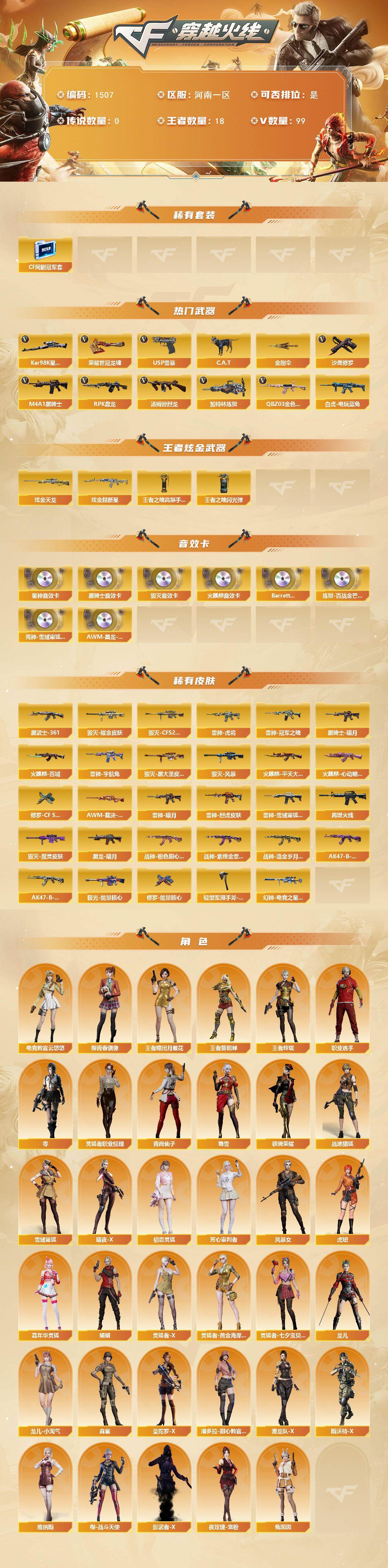 CFCMW421963穿越火线账号详情图2
