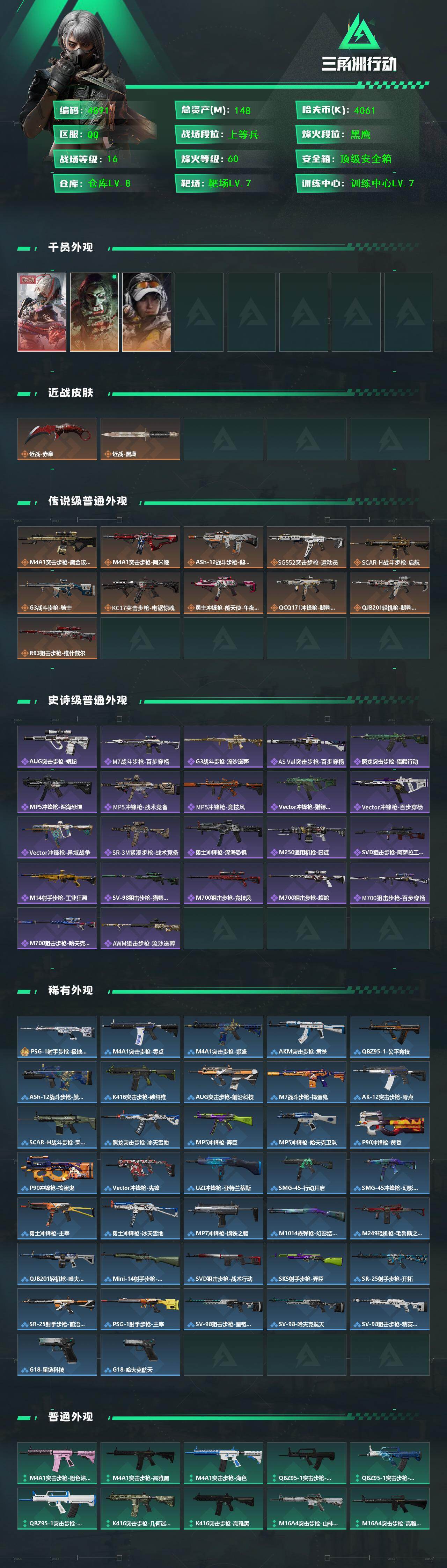 SJZCMW433566三角洲行动账号详情图2