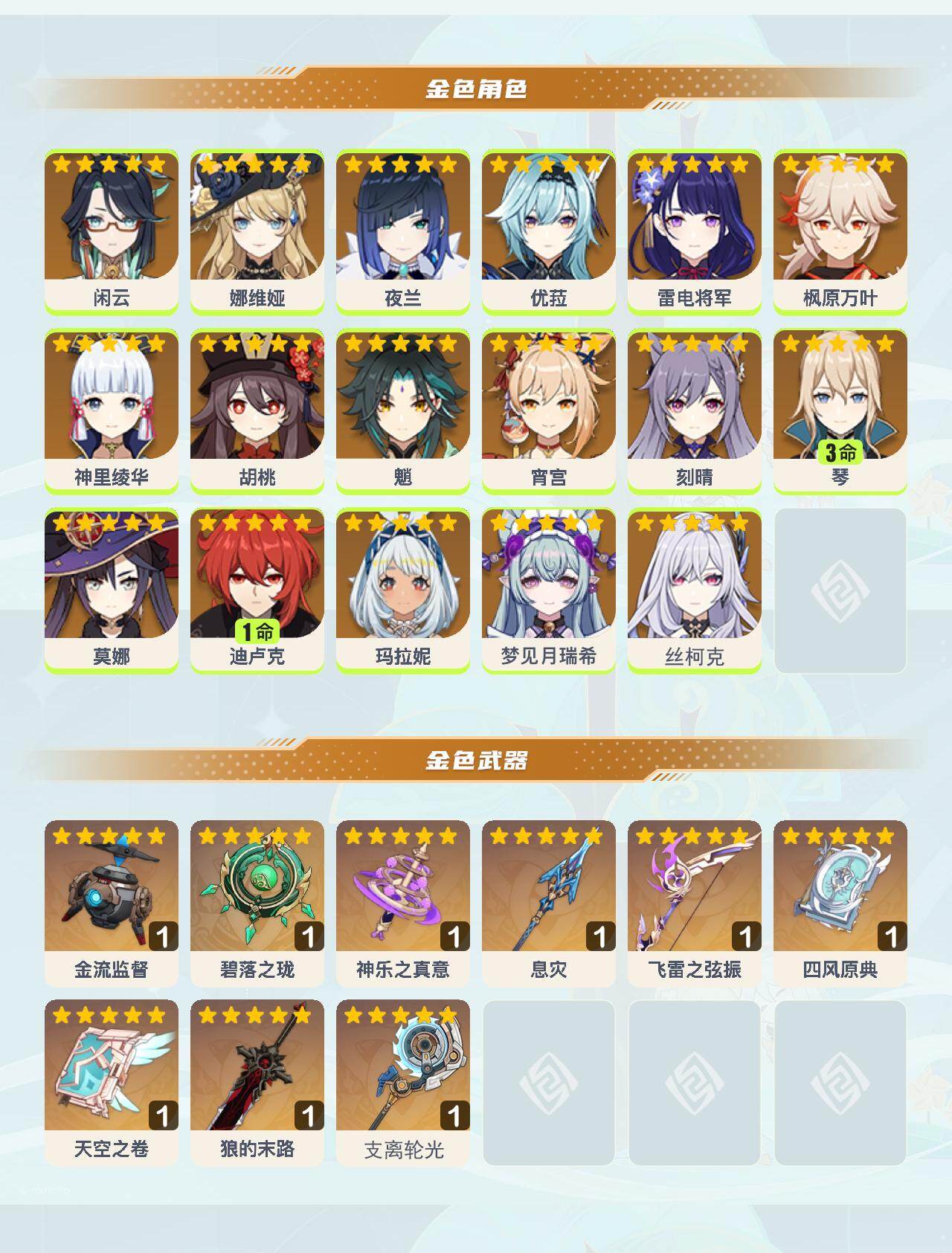 YSEY41082原神账号详情图3