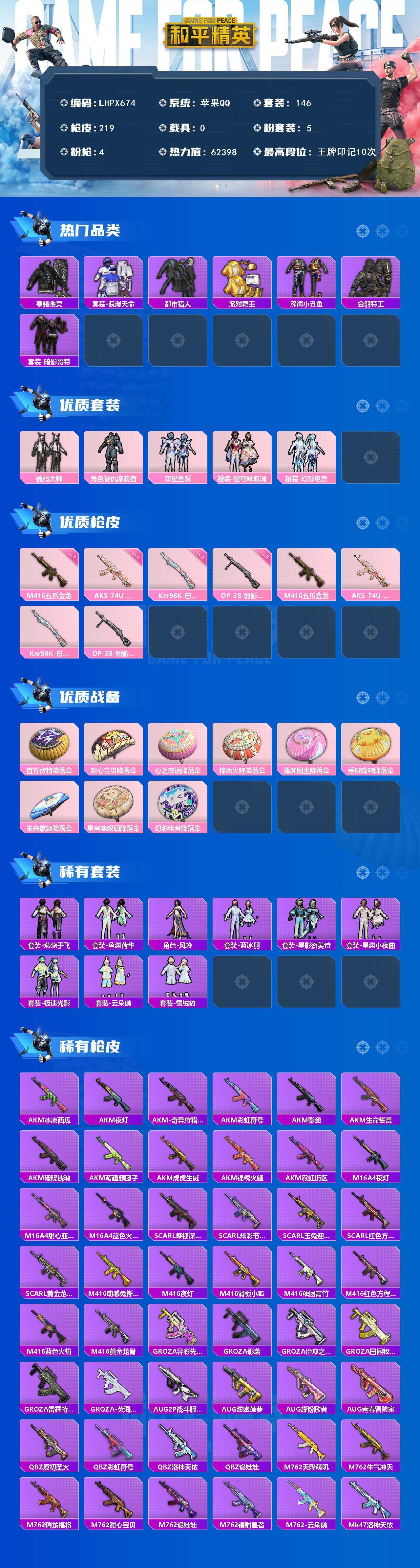 HPLE440000和平精英账号详情图2