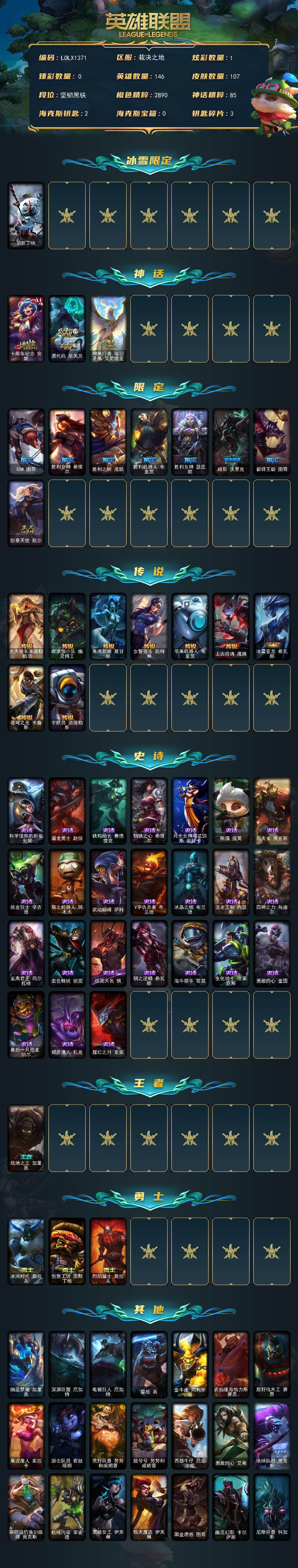 LOLEY47373英雄联盟账号详情图2