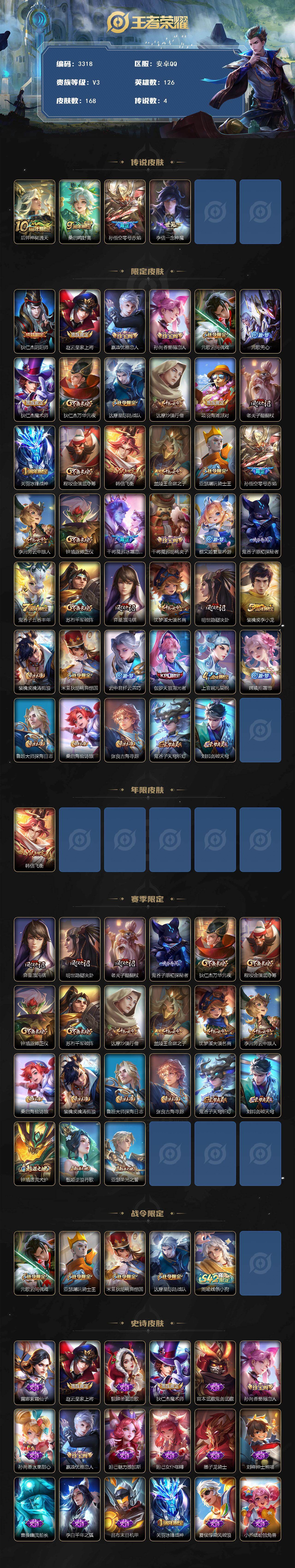 WZCMW478018王者荣耀账号详情图2