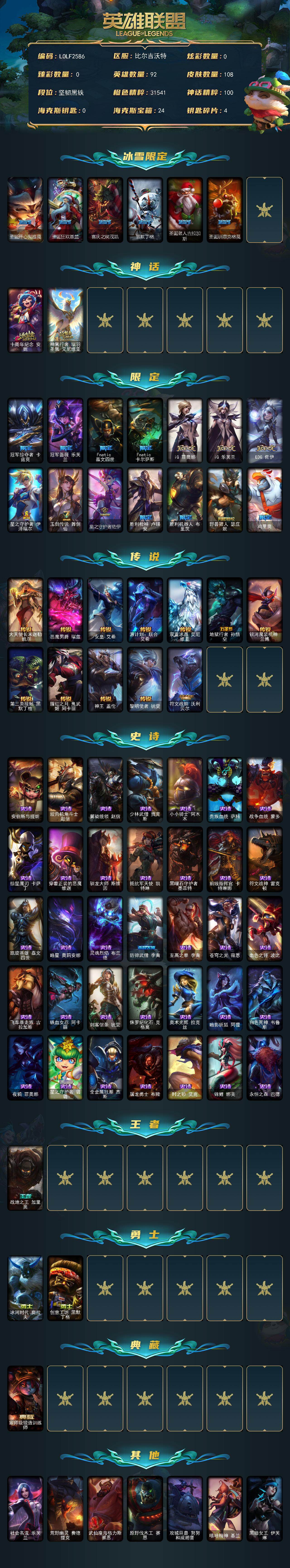 LOLEY49429英雄联盟账号详情图2