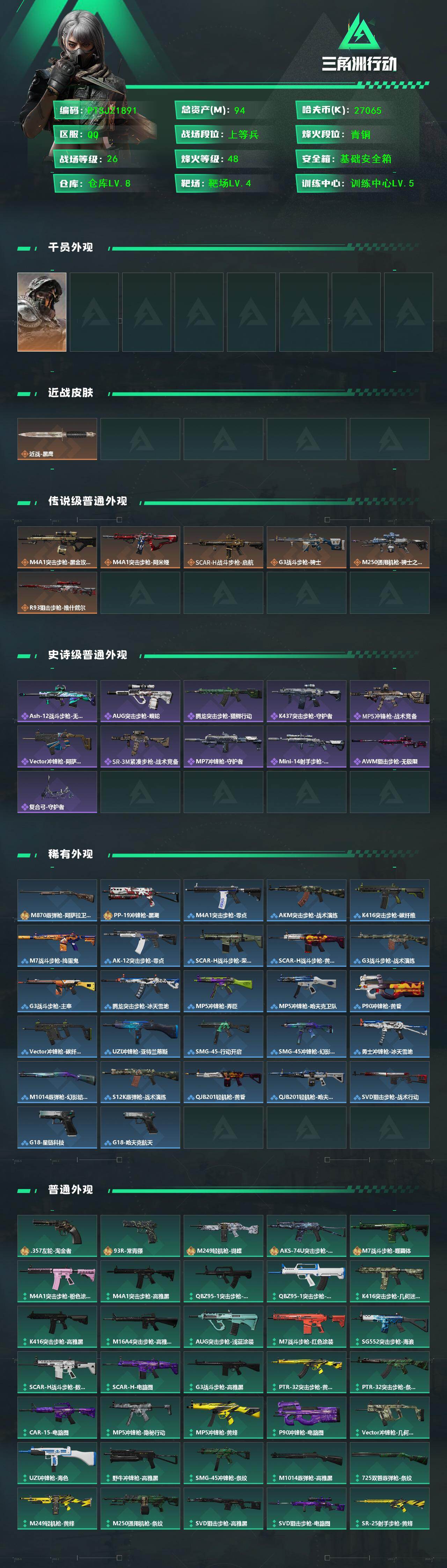 SJZQM420574三角洲行动账号详情图3