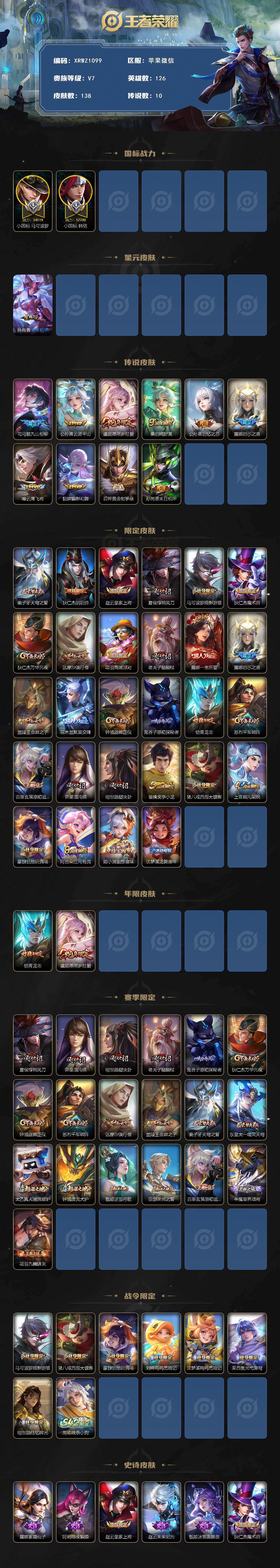 WZJM4142693王者荣耀账号详情图2