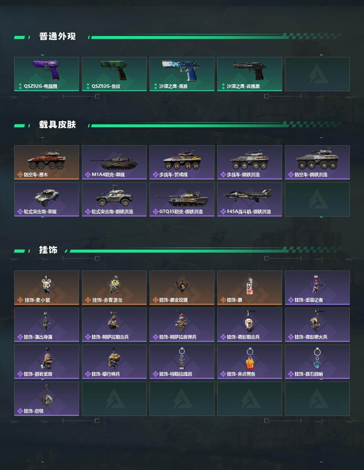 【SJZG3222】总资产(M)：174M/哈夫币(K)：25238K/哈夫币(K)：25238K/传说枪皮数：21/全面战场等级：13_段位：上等兵/烽火地带等级：60_段位：黑鹰/红狼-蚀金玫瑰