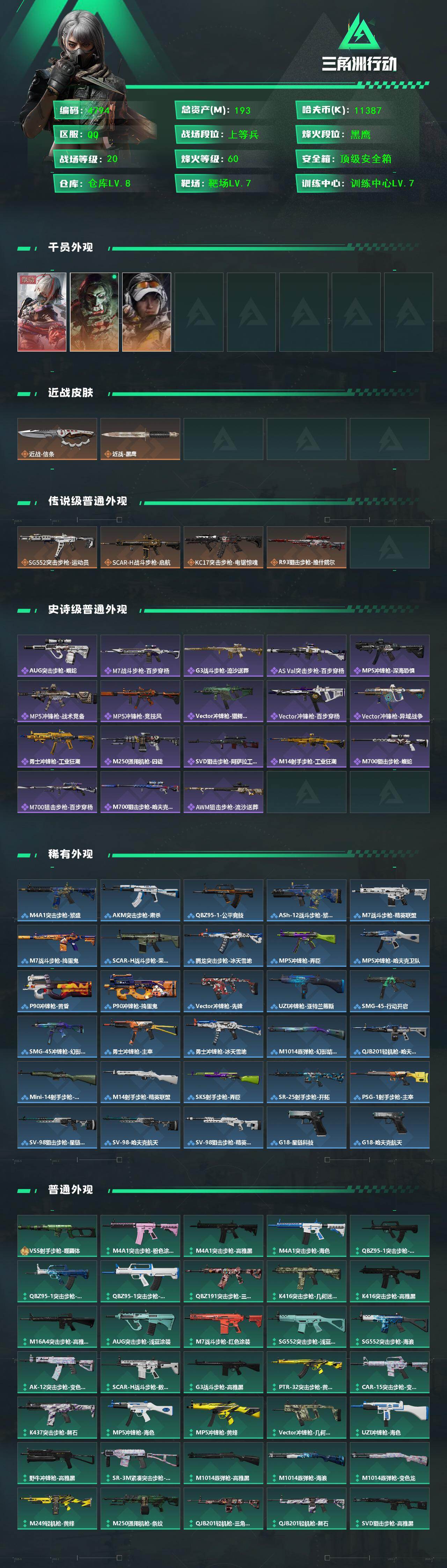 SJZCMW433525三角洲行动账号详情图2