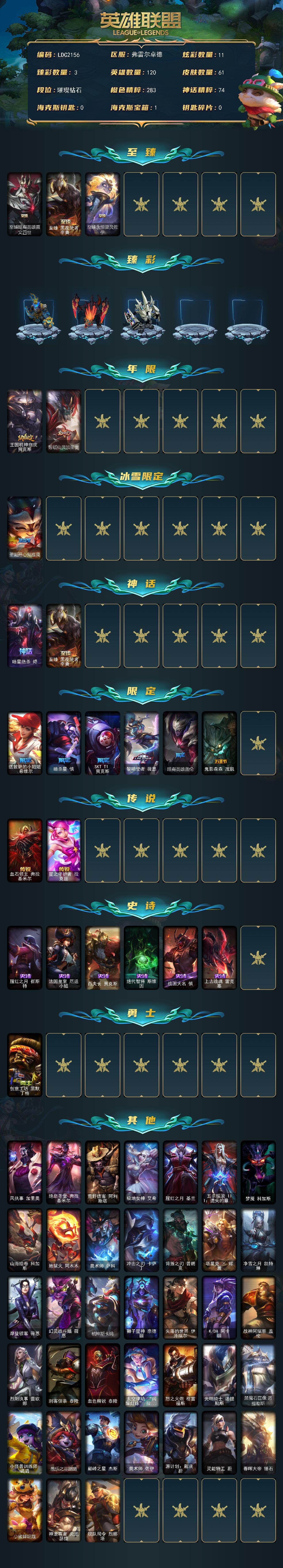 LOLEY47723英雄联盟账号详情图2 LOLEY47723英雄联盟账号详情图2