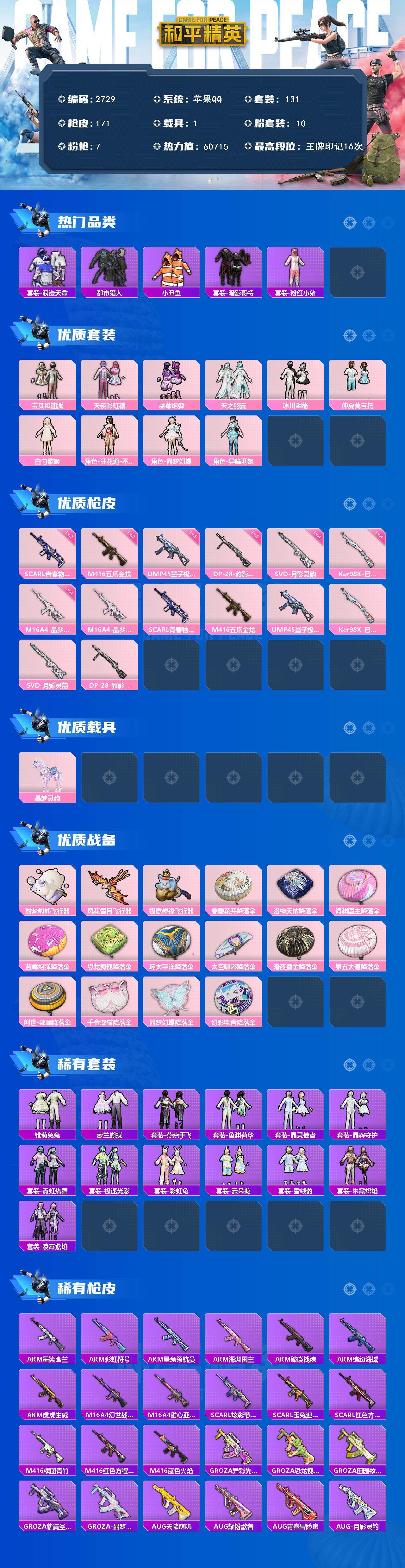 HPCMW464623和平精英账号详情图2