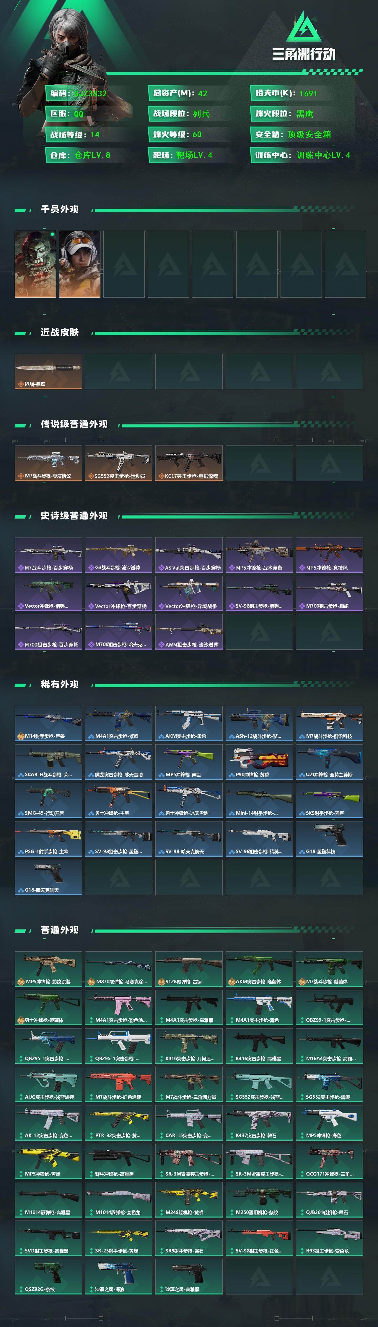 SJZEY421575三角洲行动账号详情图2