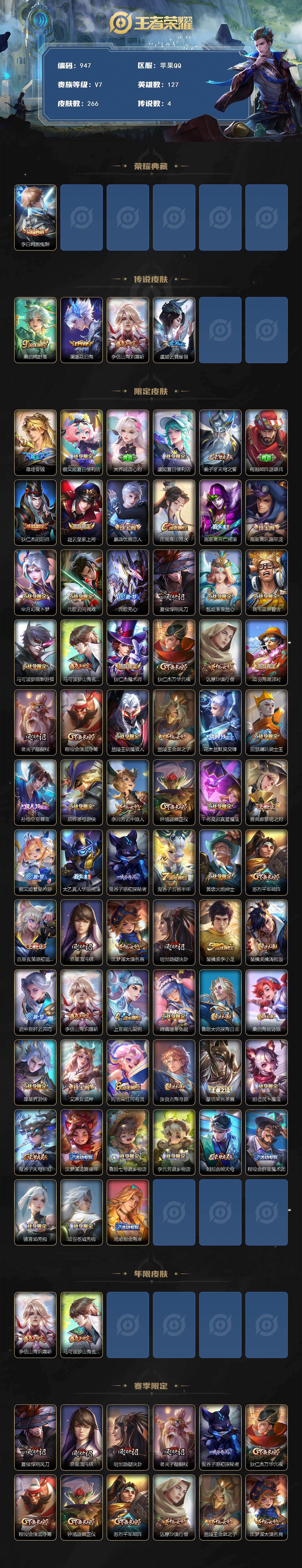 WZCMW495499王者荣耀账号详情图2