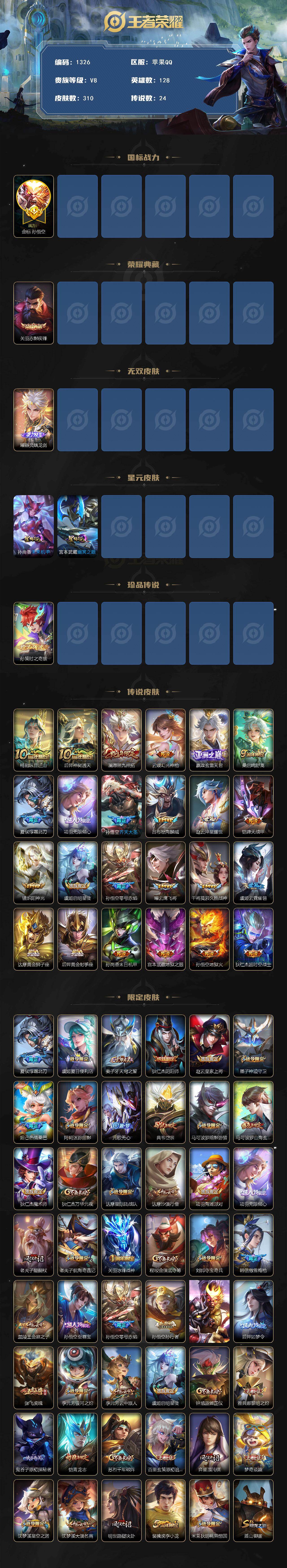 WZKG4110997王者荣耀账号详情图2