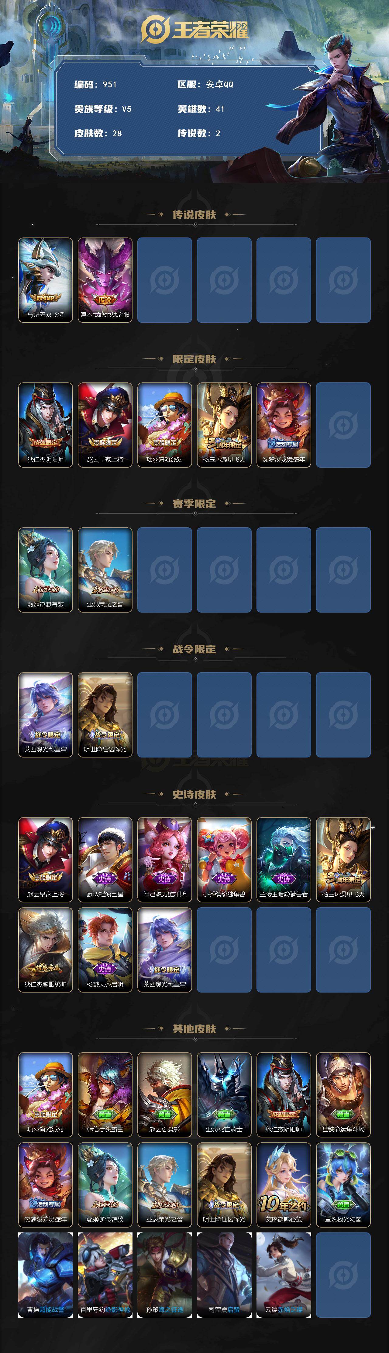 WZCMW495357王者荣耀账号详情图2