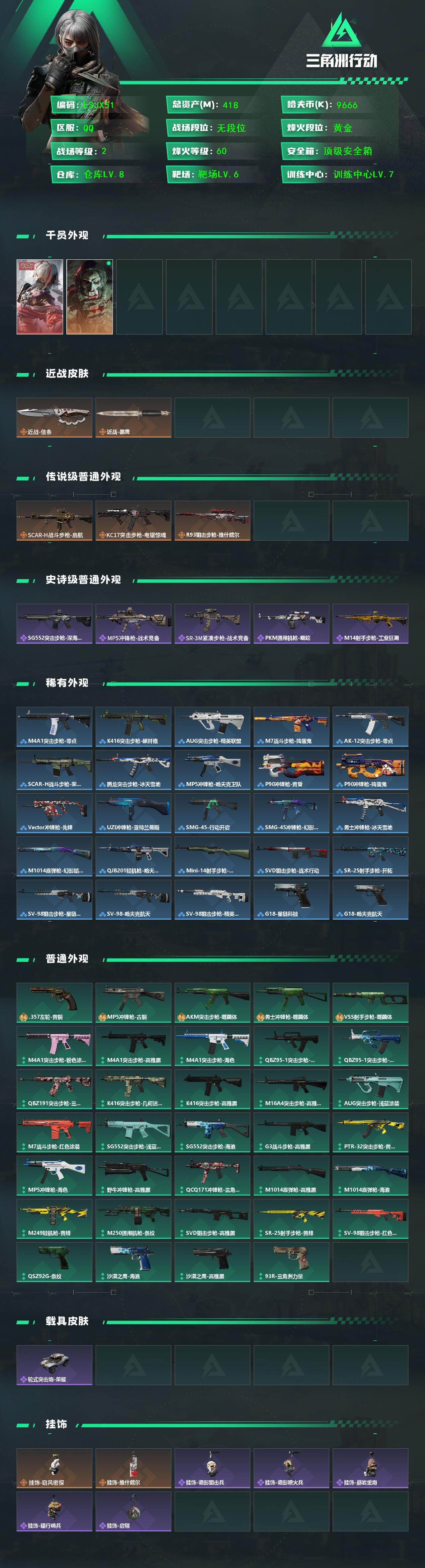 SJZCMW442001三角洲行动账号详情图3