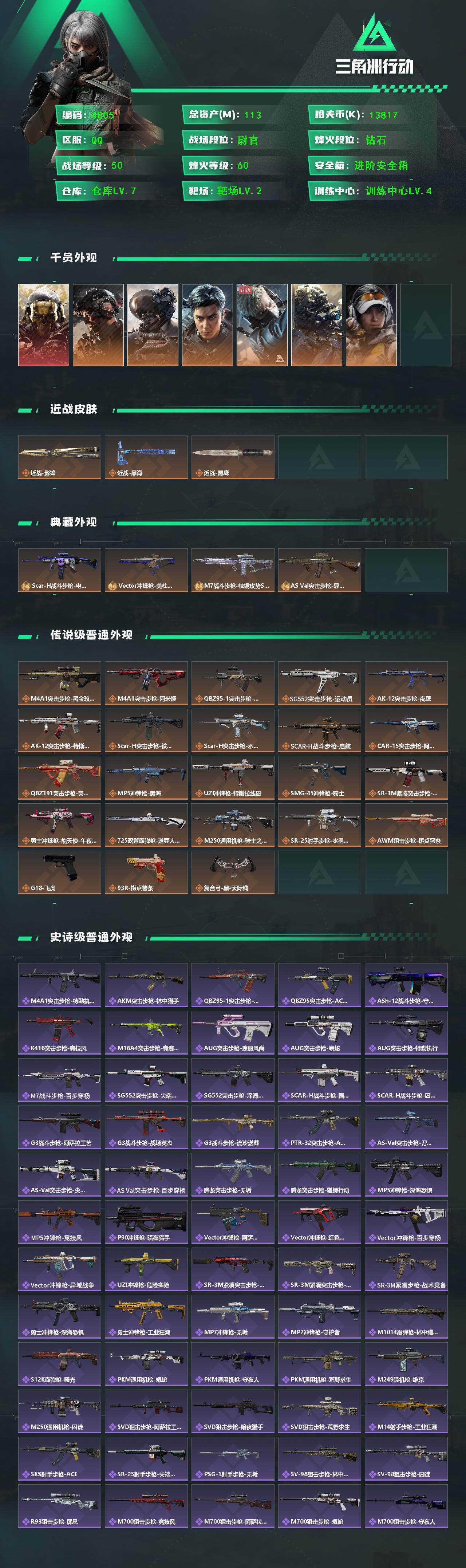 SJZCMW433530三角洲行动账号详情图2