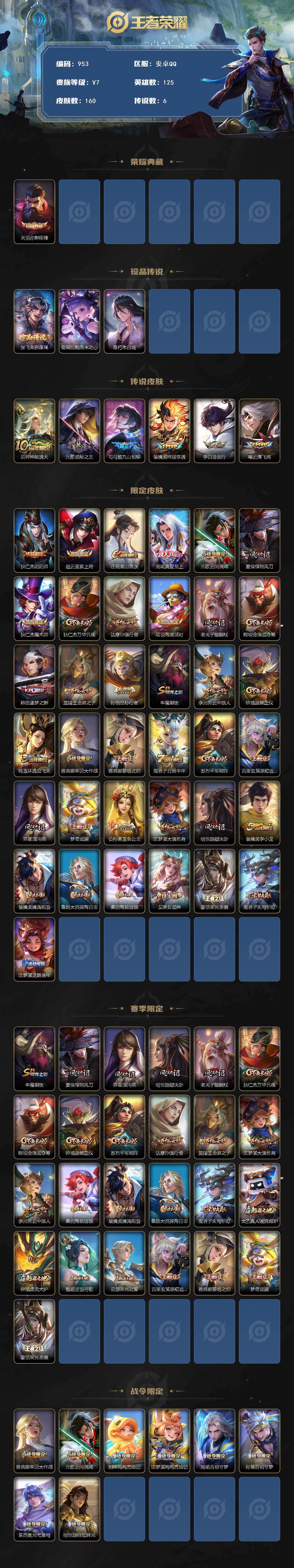 WZCMW495695王者荣耀账号详情图2