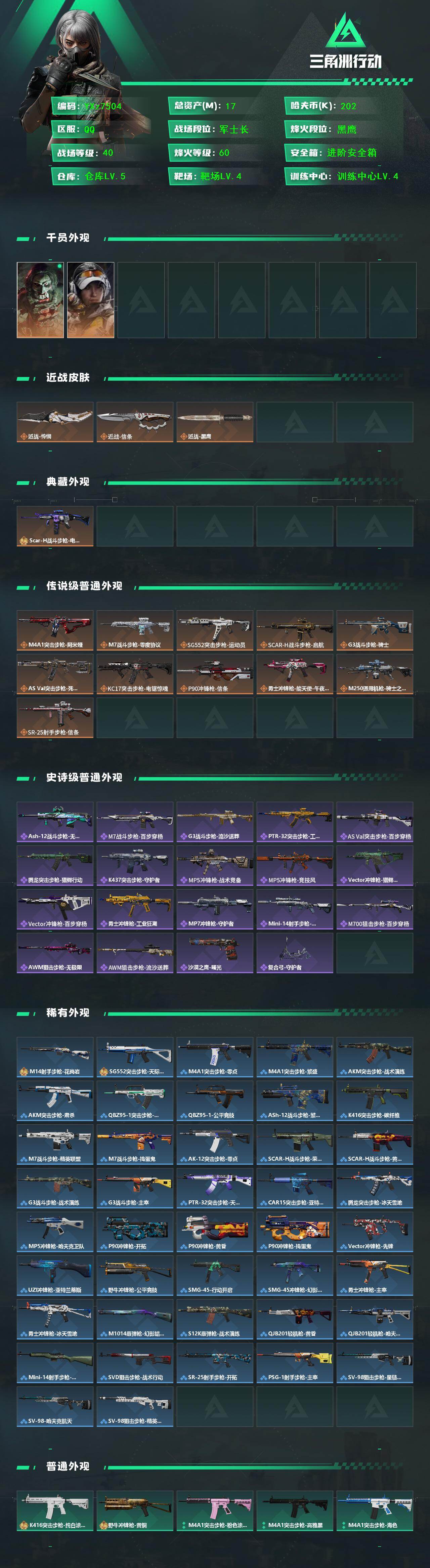 SJZCMW431322三角洲行动账号详情图2