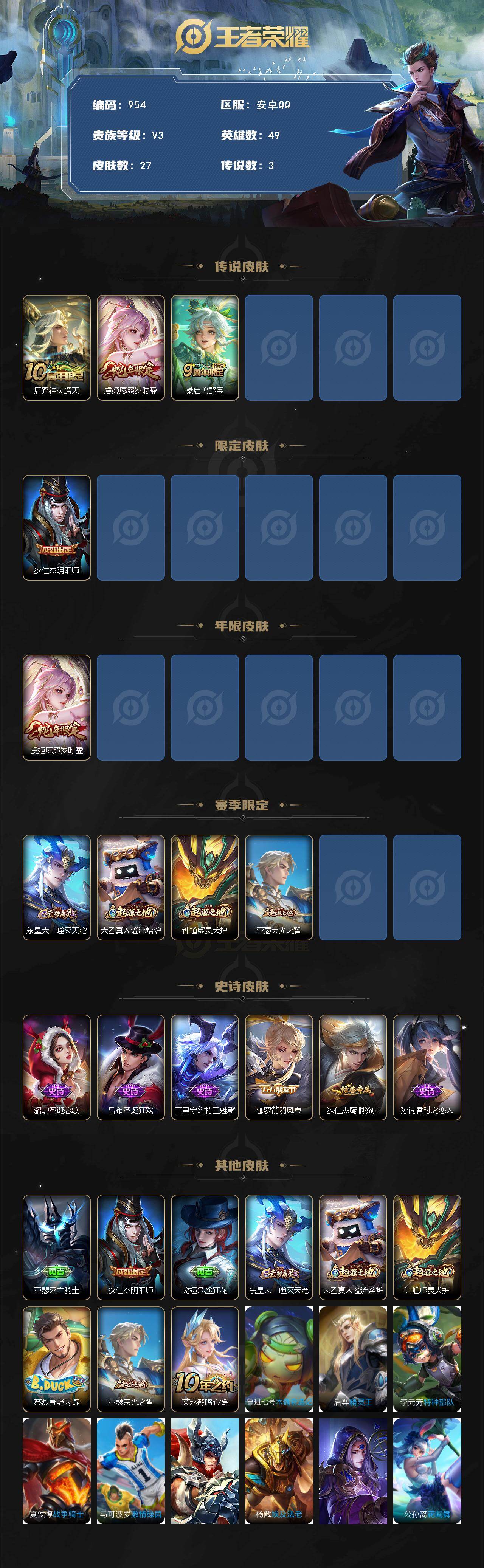 WZCMW495358王者荣耀账号详情图2