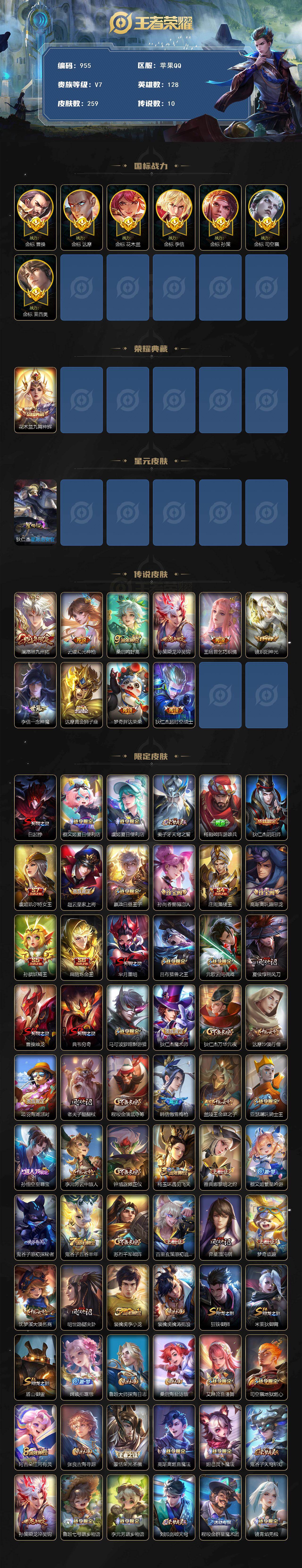 WZCMW495691王者荣耀账号详情图2