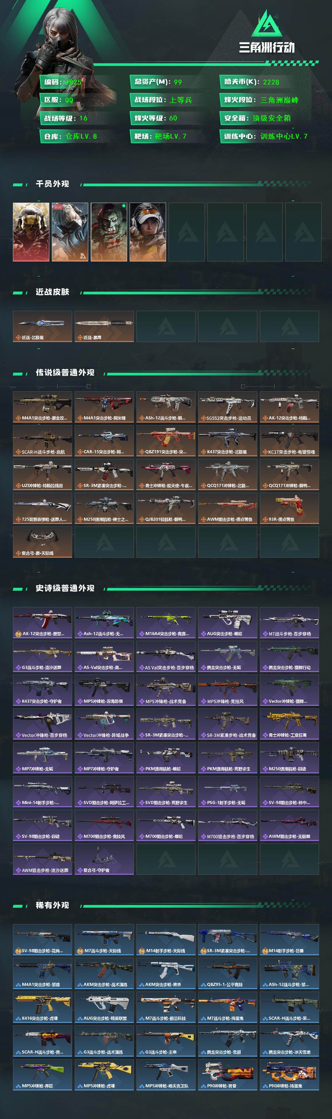 SJZCMW433544三角洲行动账号详情图2