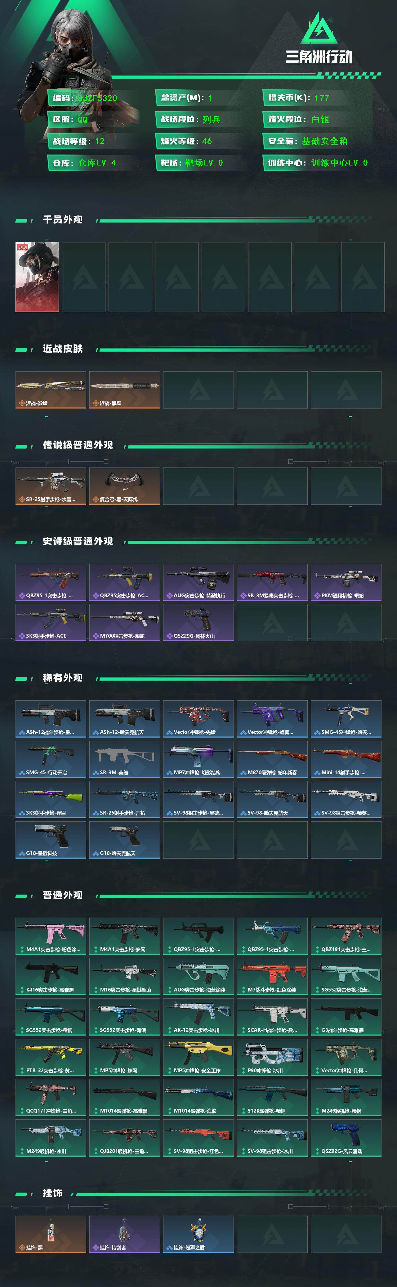 SJZQM422108三角洲行动账号详情图3