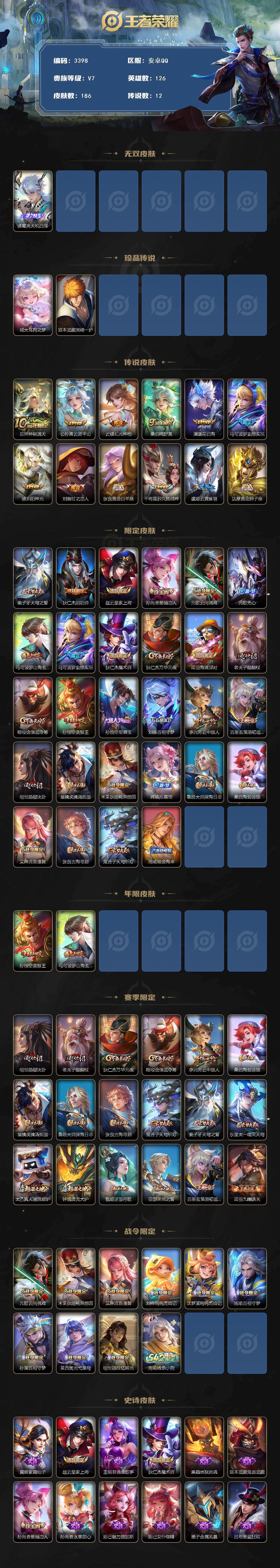 WZCMW4118968王者荣耀账号详情图2