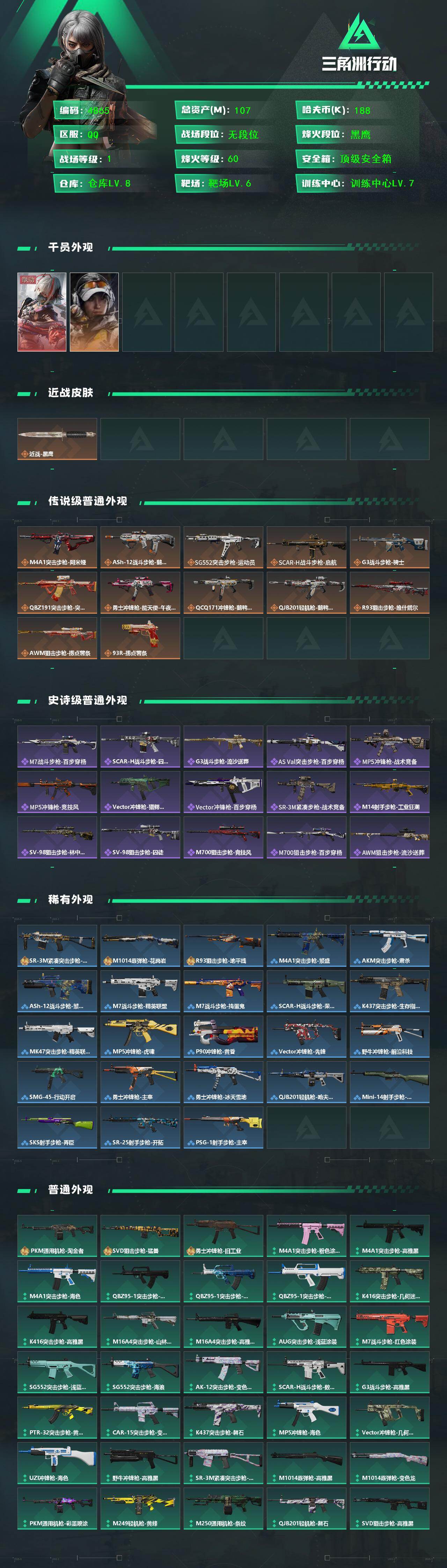 SJZCMW433555三角洲行动账号详情图2