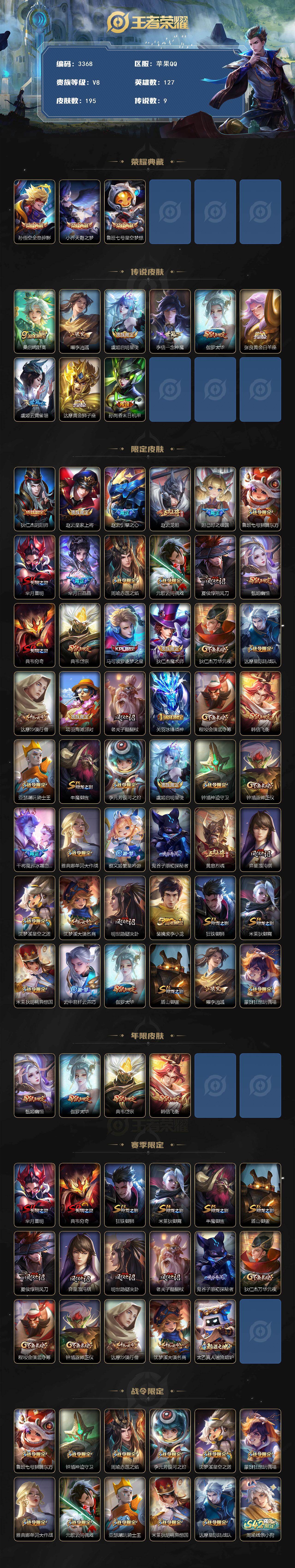 WZCMW4118954王者荣耀账号详情图2