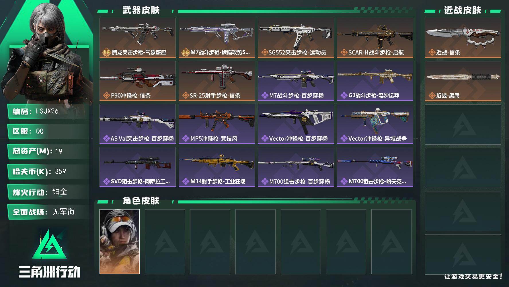 SJZCMW433034三角洲行动账号详情图2