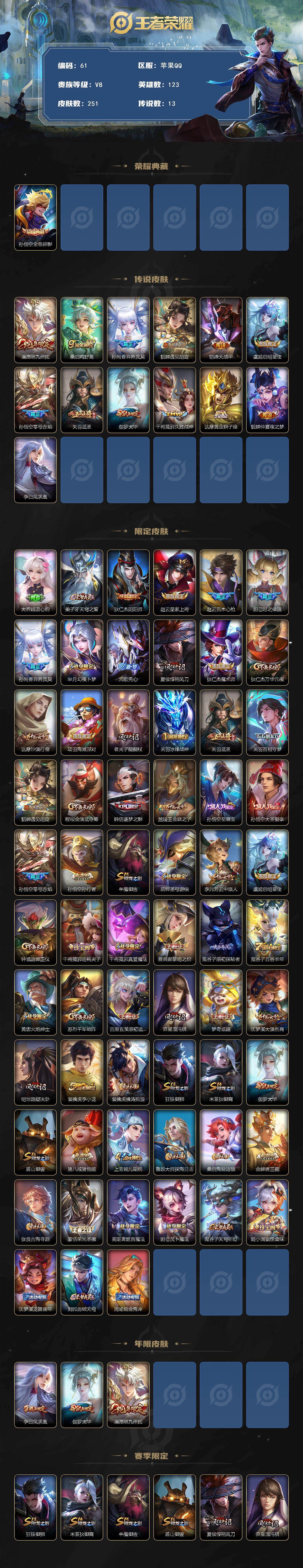 WZQYYX483743王者荣耀账号详情图2 WZQYYX483743王者荣耀账号详情图2