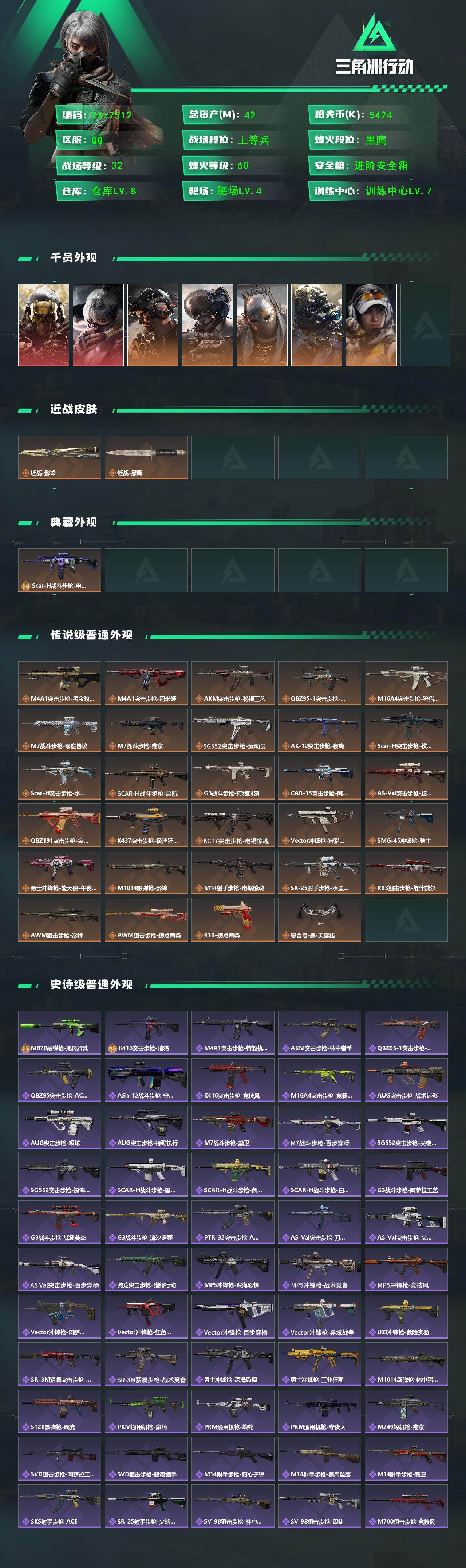 SJZCMW431332三角洲行动账号详情图2 SJZCMW431332三角洲行动账号详情图2