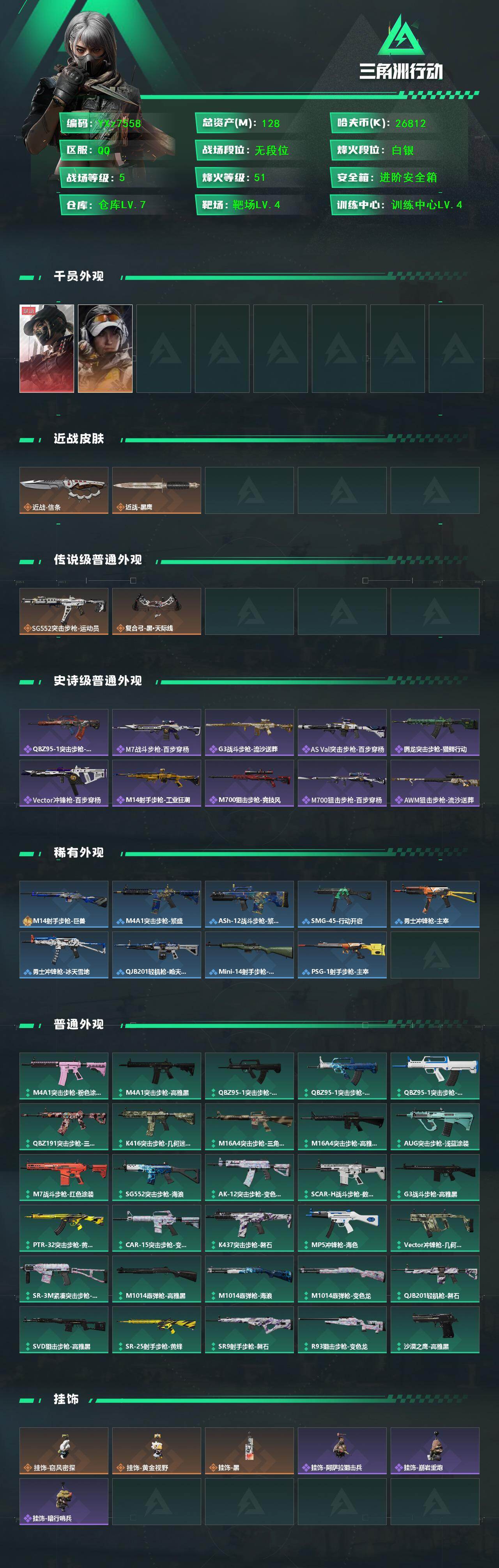 SJZCMW431334三角洲行动账号详情图2