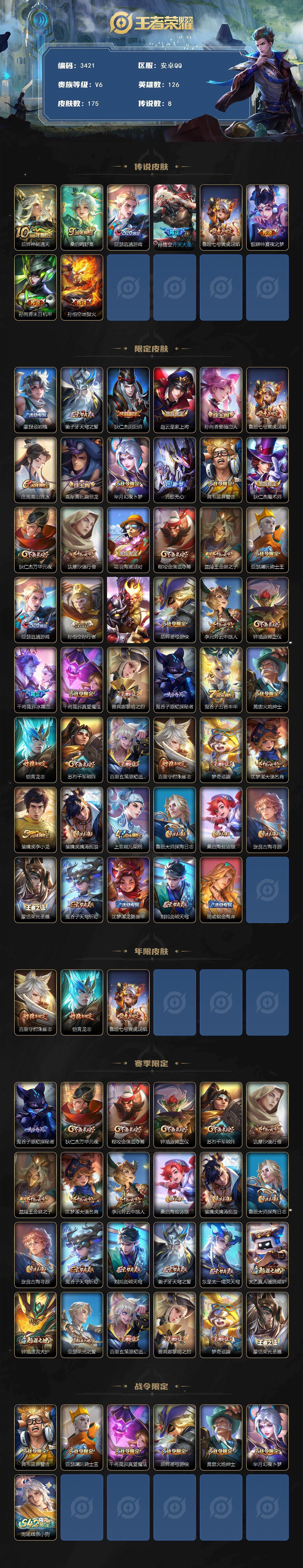 WZCMW4118988王者荣耀账号详情图2