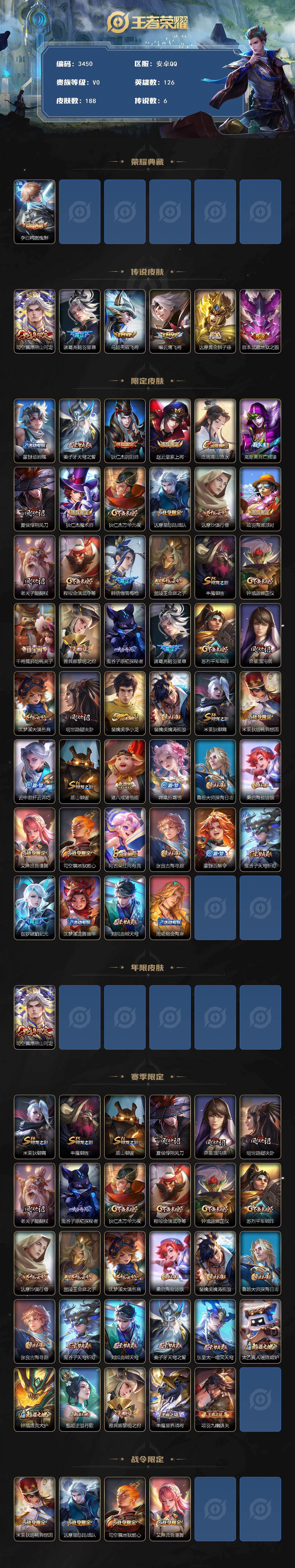 WZCMW4119000王者荣耀账号详情图2