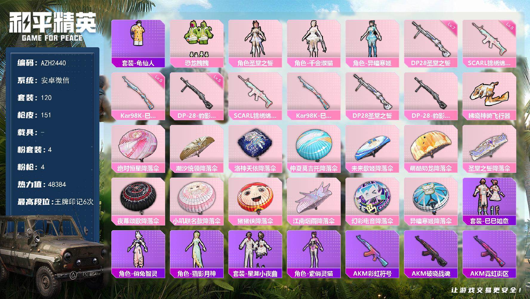 HPCMW4143771和平精英账号详情图2