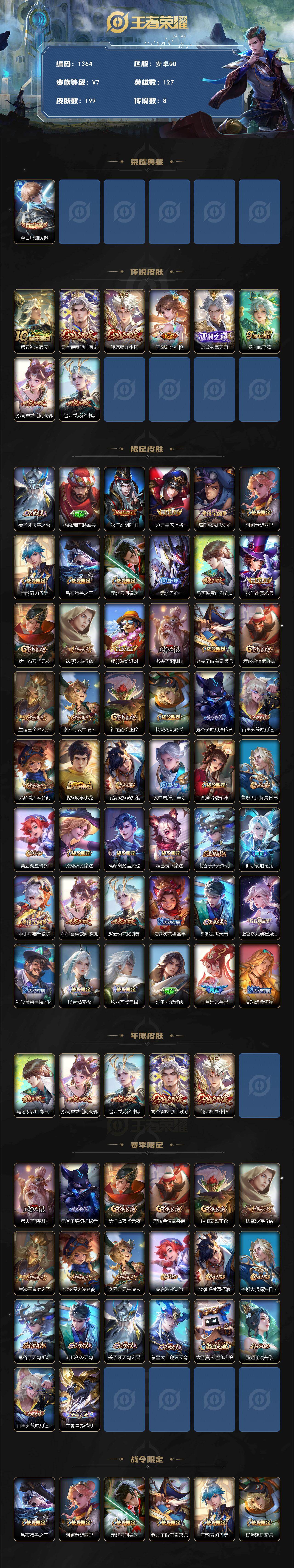 WZKG497364王者荣耀账号详情图2