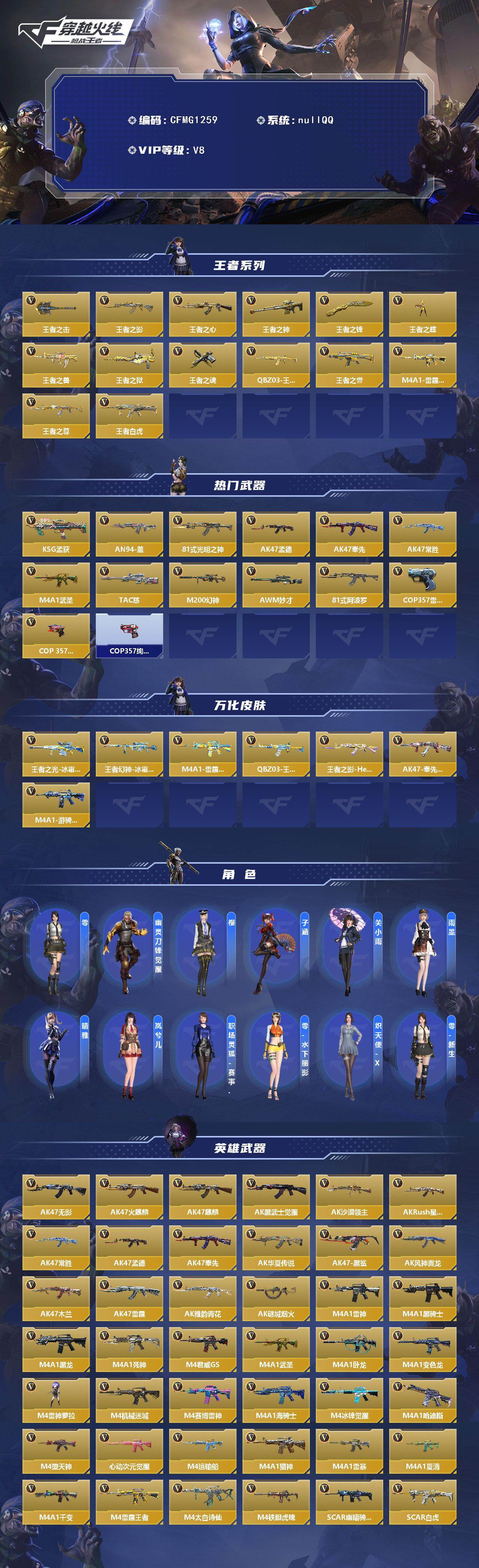CFMEY46877枪战王者账号详情图2
